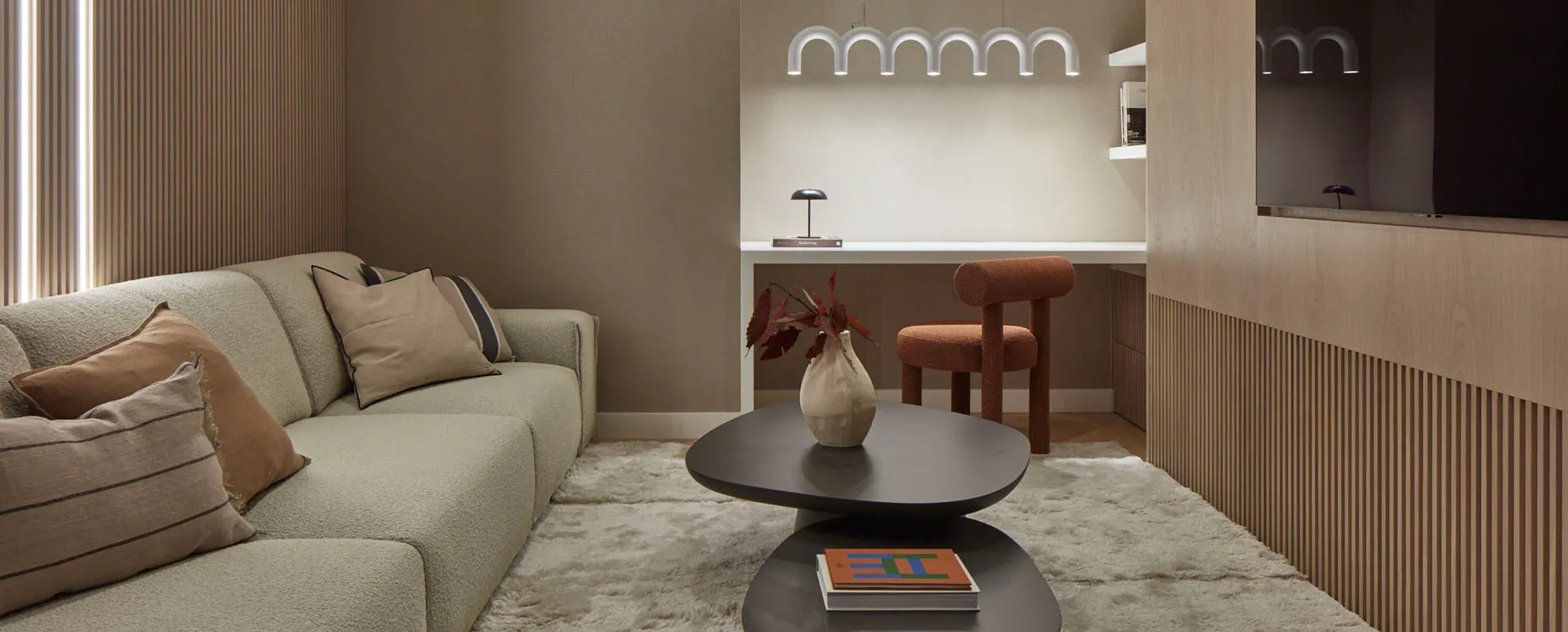 Living room interior designed by Interior Design in Dubai